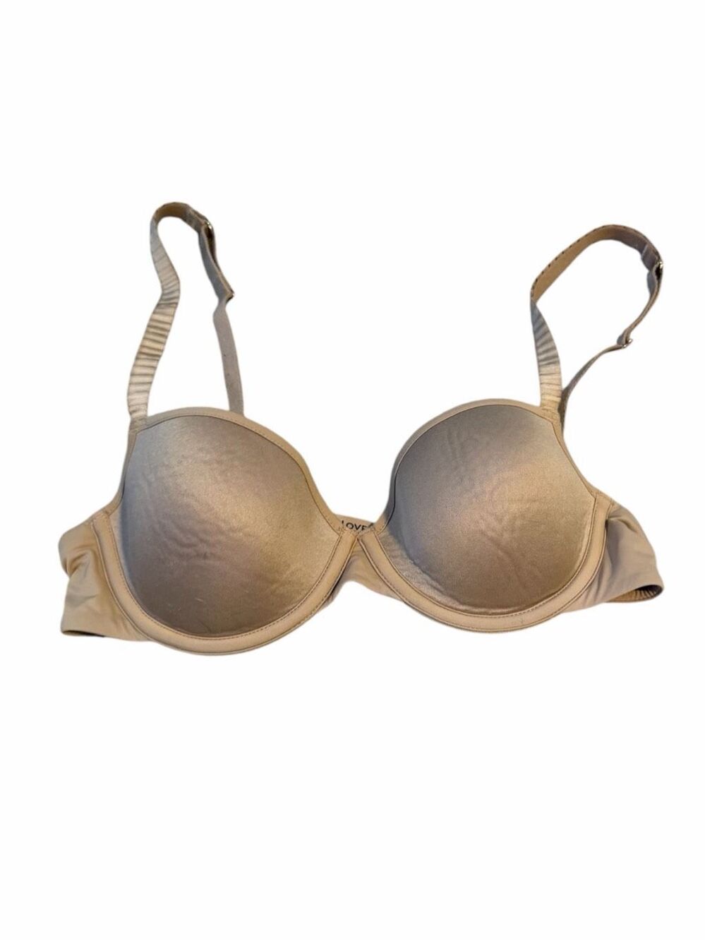 THIRDLOVE 24/7 Classic T-Shirt Bra Taupe Nude Memory Foam Underwire 32B½